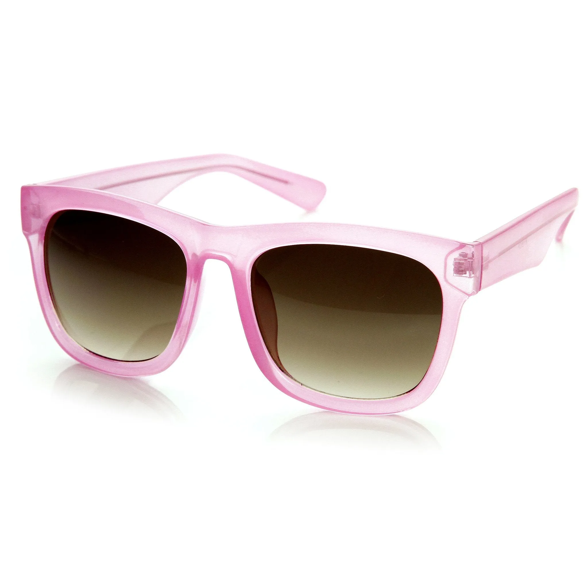 Zerouv + Plus "Harlow" Oversize Translucent Horned Rim Womens Sunglasses sold by ZeroUV product image thumbnail 4