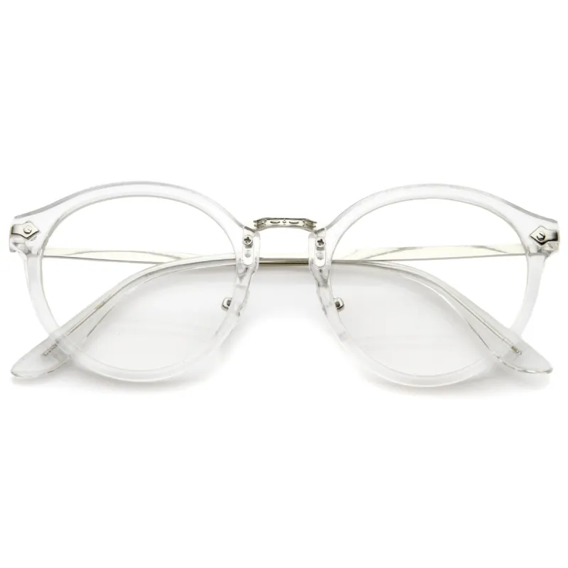 Ornate Engraved Vintage Dapper Clear Lens Glasses A844 sold by ZeroUV