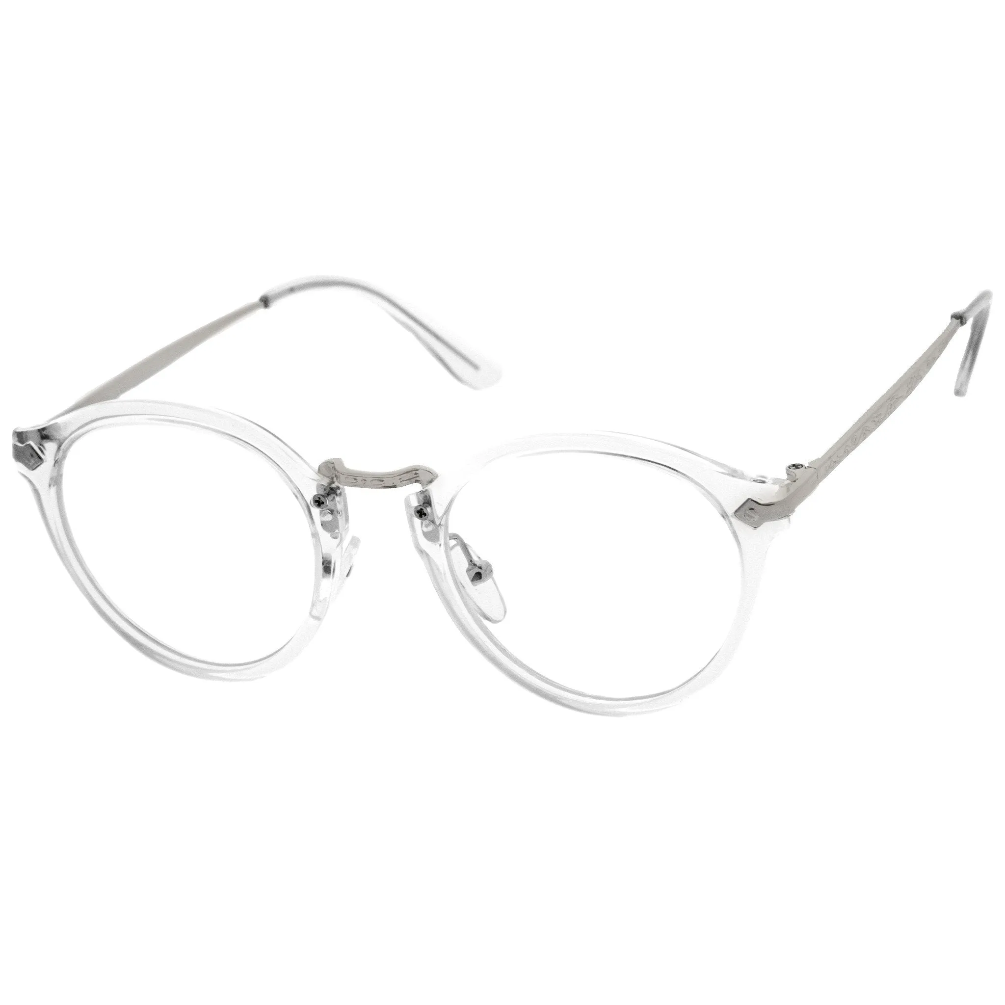 Ornate Engraved Vintage Dapper Clear Lens Glasses A844 sold by ZeroUV product image thumbnail 2