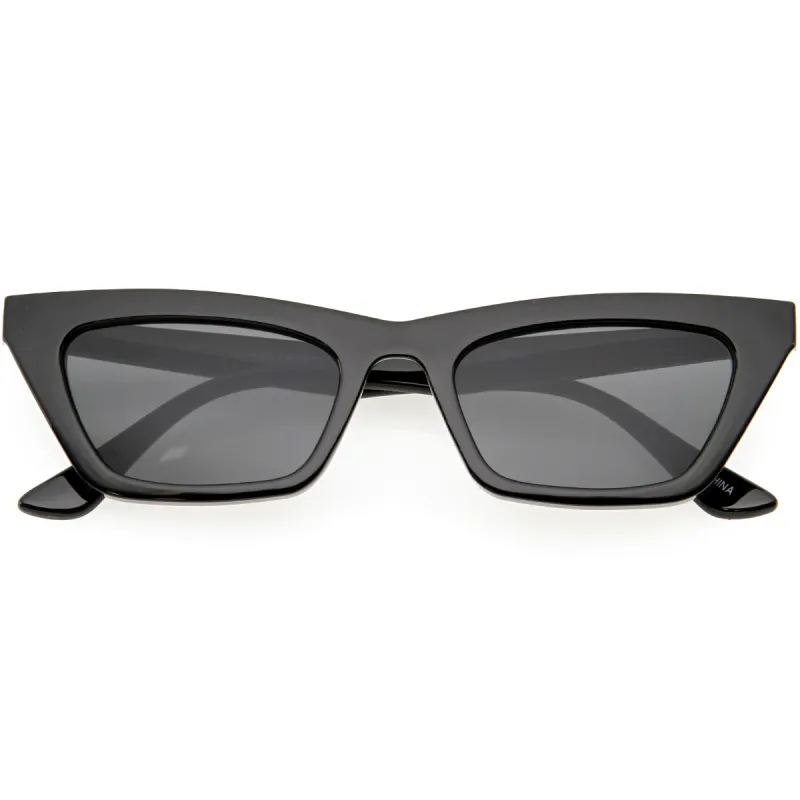 Mod Vintage Inspired Slim Pointed Cat Eye Sunglasses D211 sold by ZeroUV