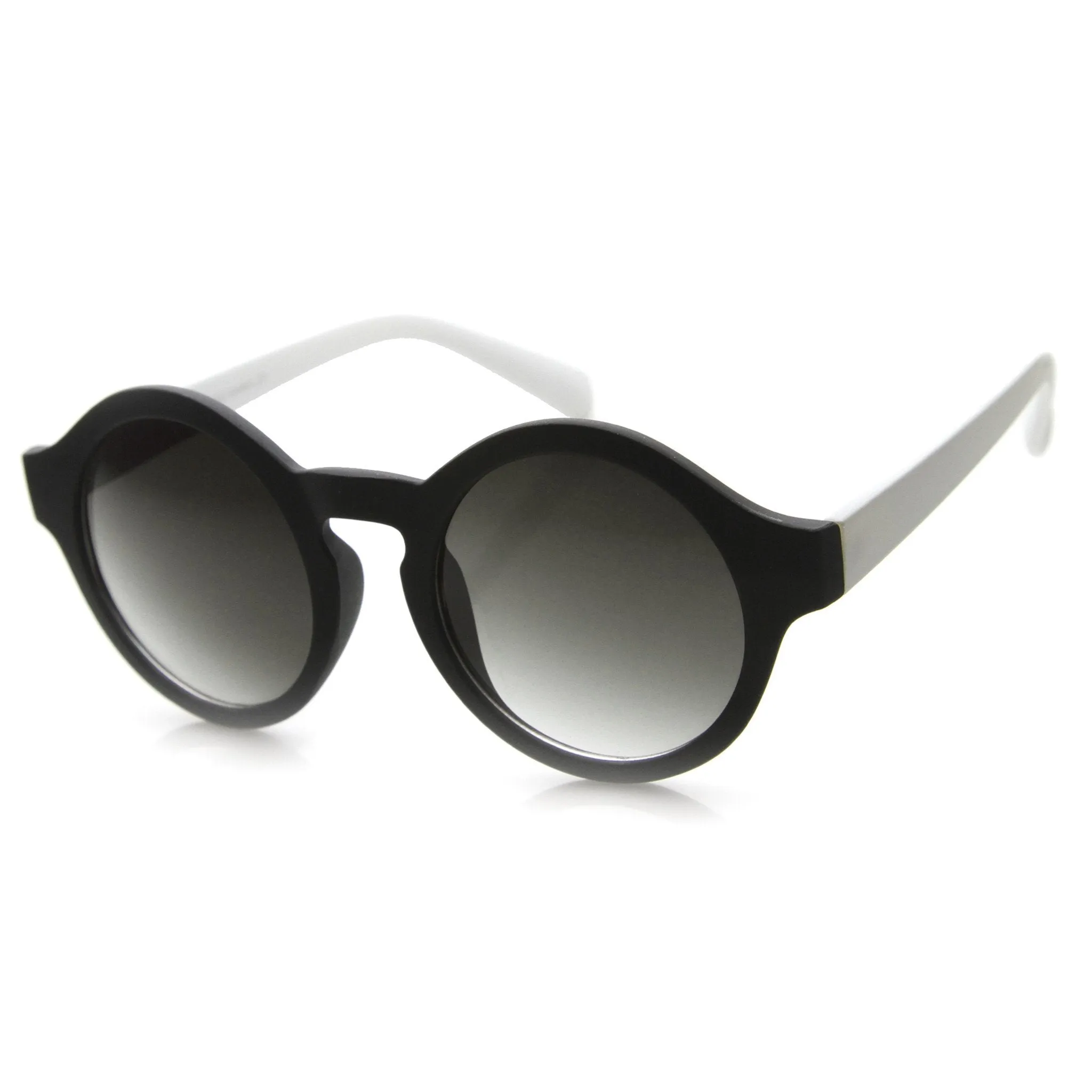 Large Retro Mirrored Lens Round P3 Sunglasses 9807 sold by ZeroUV product image thumbnail 4