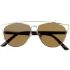 Modern Fashion Panto Flat Front Metal Aviator Sunglasses sold by ZeroUV