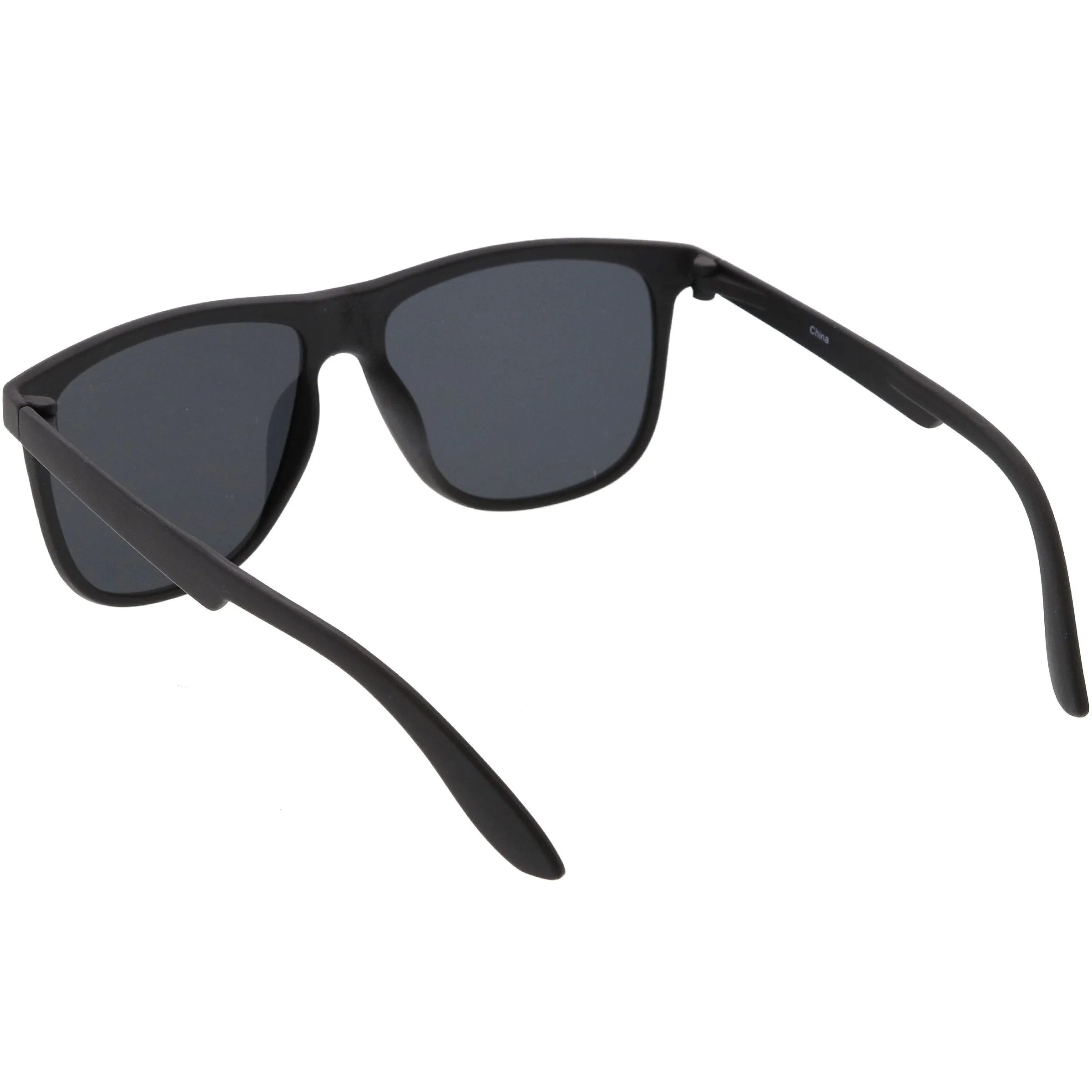 Men's Modern Flat Lens Horned Rim Aviator Sunglasses C690 sold by ZeroUV product image thumbnail 4