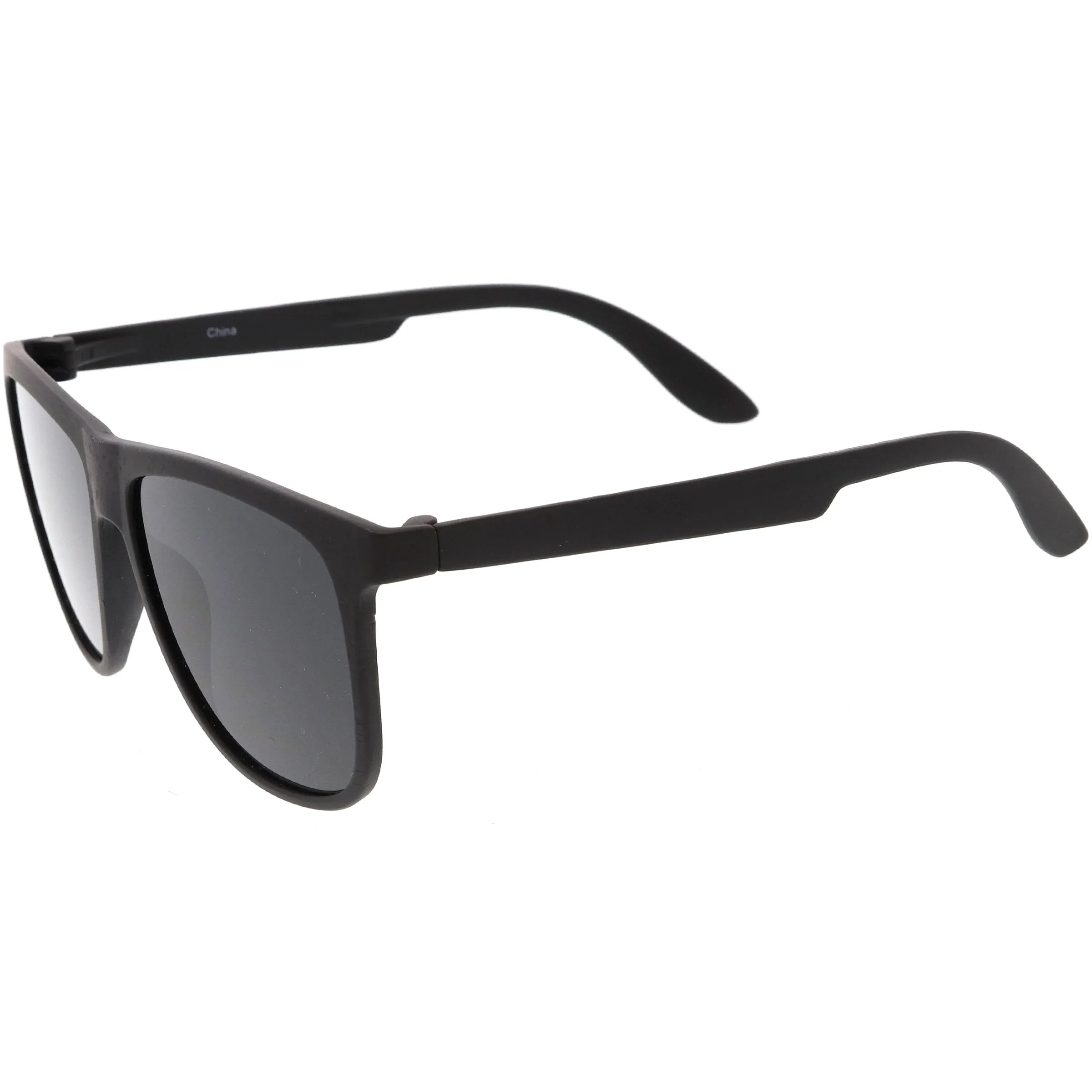 Men's Modern Flat Lens Horned Rim Aviator Sunglasses C690 sold by ZeroUV product image thumbnail 3