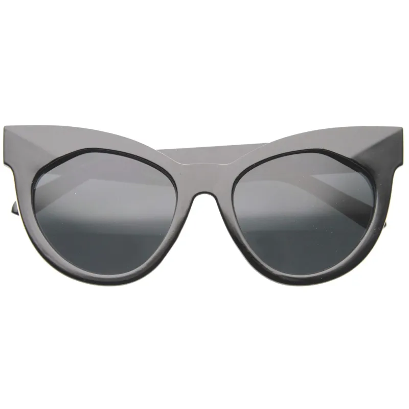 Women's Oversize Flat Front Cat Eye Sunglasses A181 sold by ZeroUV