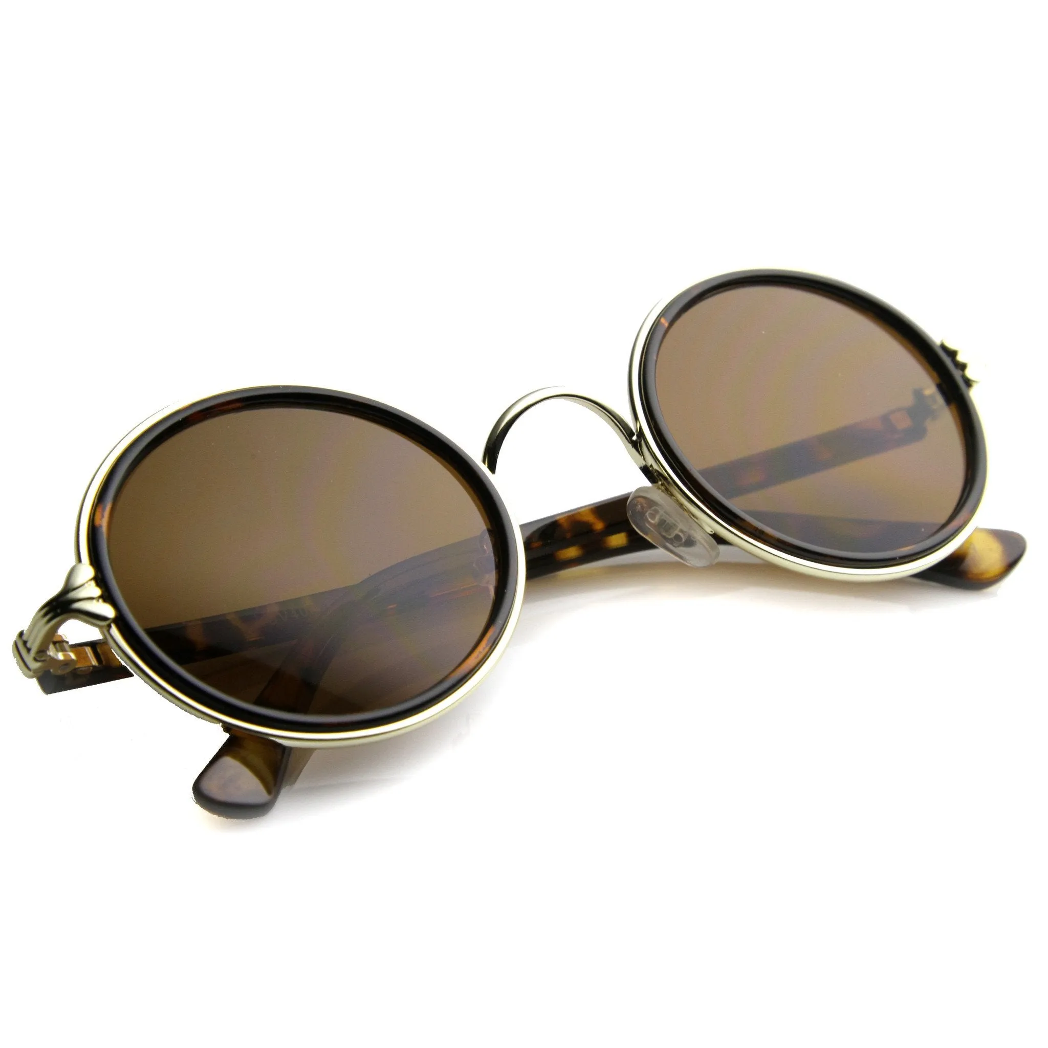 Vintage Dapper Round Ornate Sunglasses 9867 sold by ZeroUV product image thumbnail 4