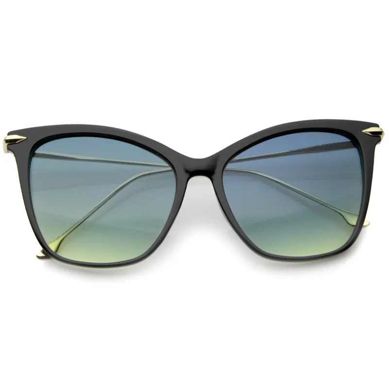 Oversize Retro 1950's Slim Cat Eye Gradient Lens Sunglasses A829 sold by ZeroUV