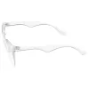 Modern Translucent Half Frame Clear Lens Glasses A963 sold by ZeroUV