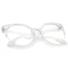 Modern Translucent Half Frame Clear Lens Glasses A963 sold by ZeroUV