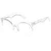 Modern Translucent Half Frame Clear Lens Glasses A963 sold by ZeroUV