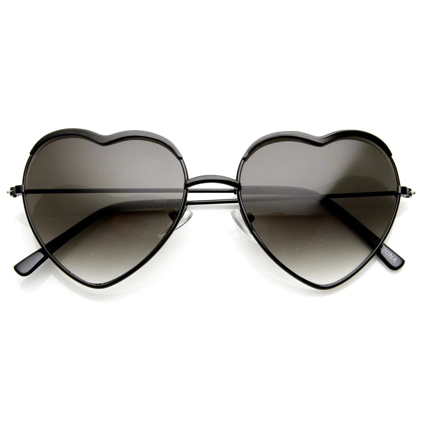 Colorful Womens Metal Heart Shape Sunglasses 8826 sold by ZeroUV product image thumbnail 5