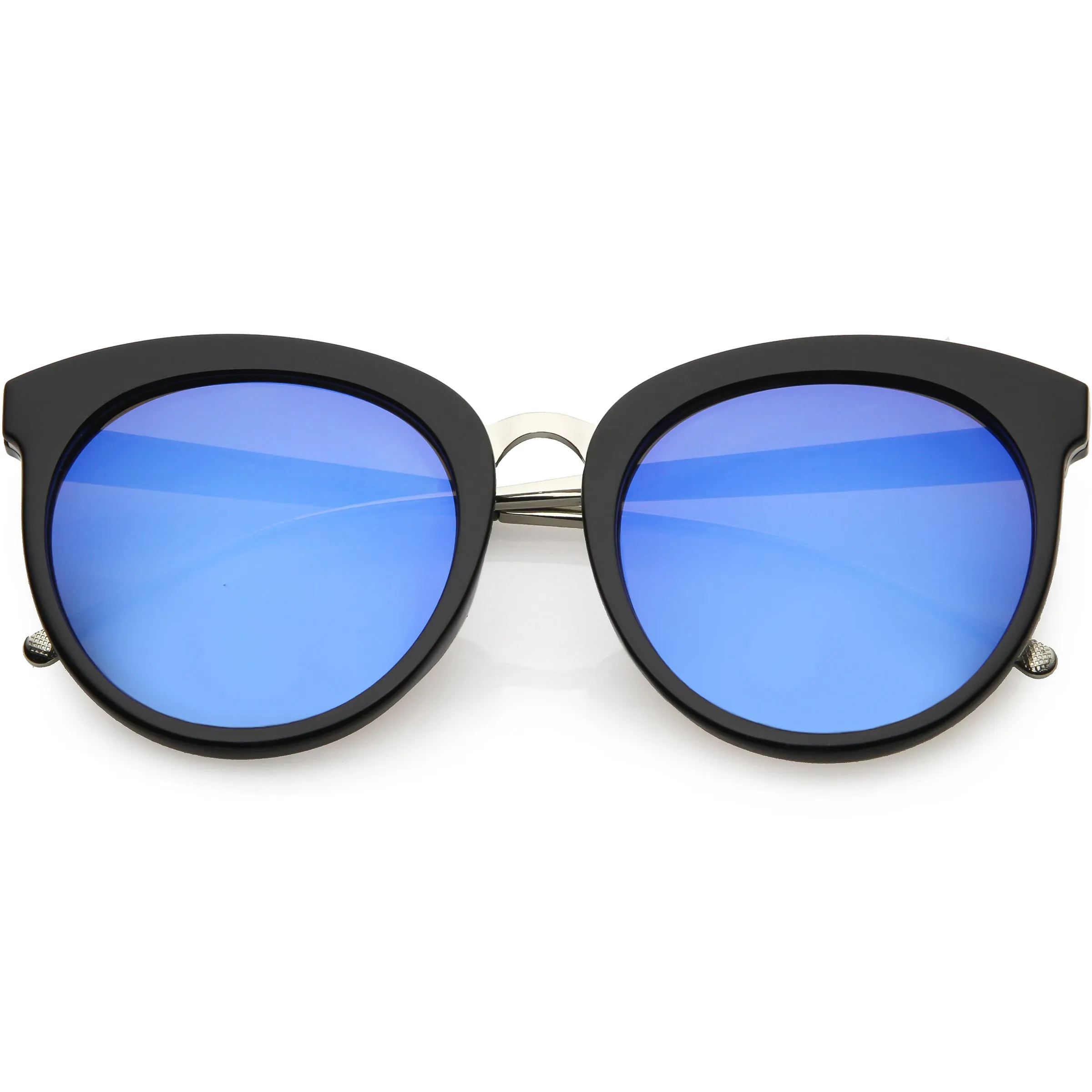 Women's Oversize Round Cat Eye Mirrored Flat Lens Sunglasses C872 sold by ZeroUV