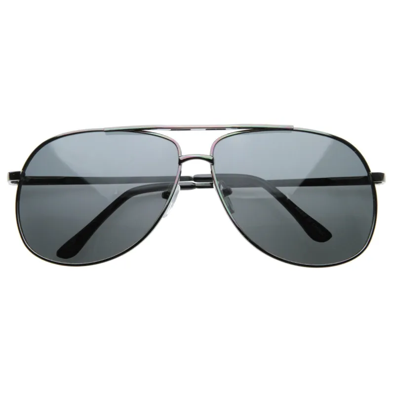 Premium Mens Polarized Lens Metal Square Wire Frame Sunglasses 8317 sold by ZeroUV