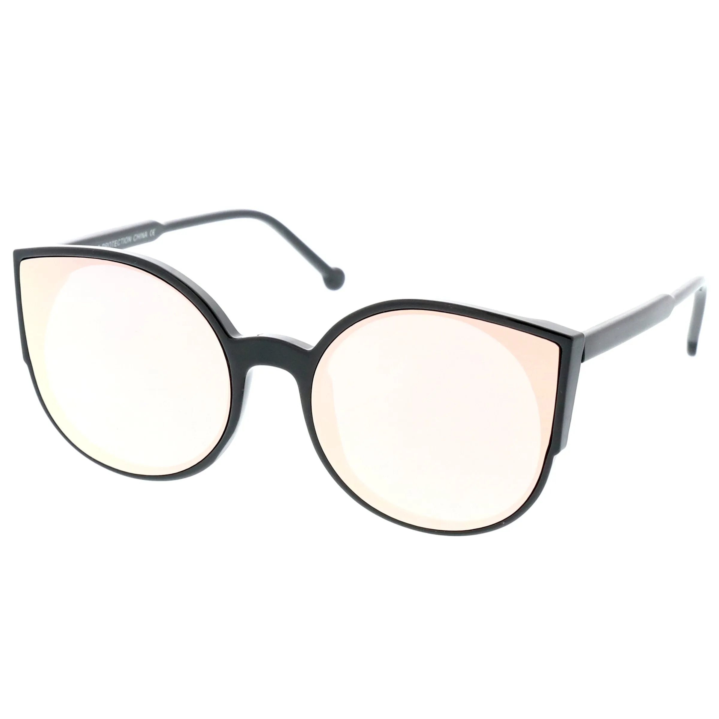 Women's Oversize Mirrored Flat Infinity Lens Sunglasses A940 sold by ZeroUV product image thumbnail 2