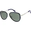 Retro Modern Polarized Premium Thin Aviator Sunglasses C885 sold by ZeroUV