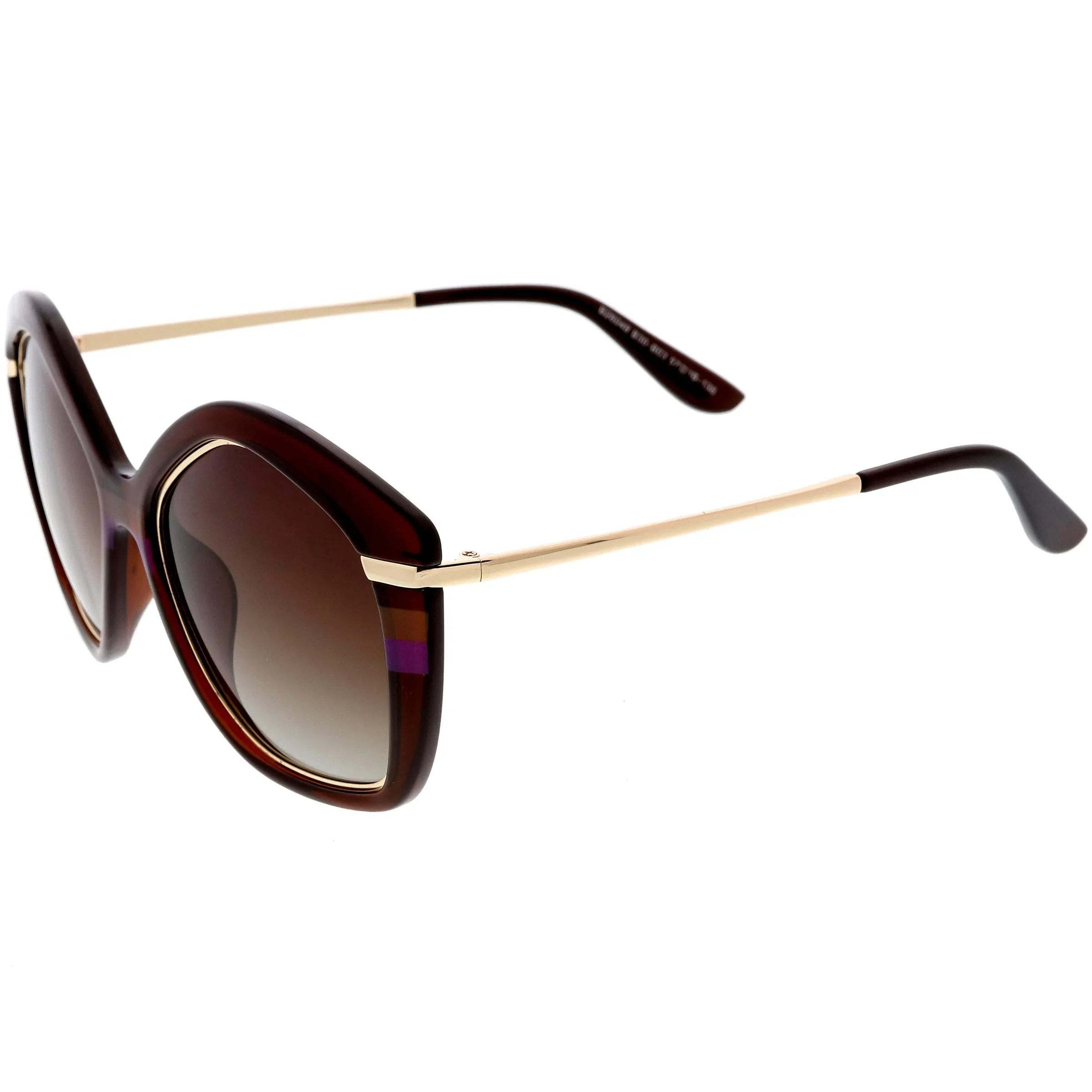 Women's 1950's Oversize Geometric Polarized Lens Sunglasses C900 sold by ZeroUV product image thumbnail 3
