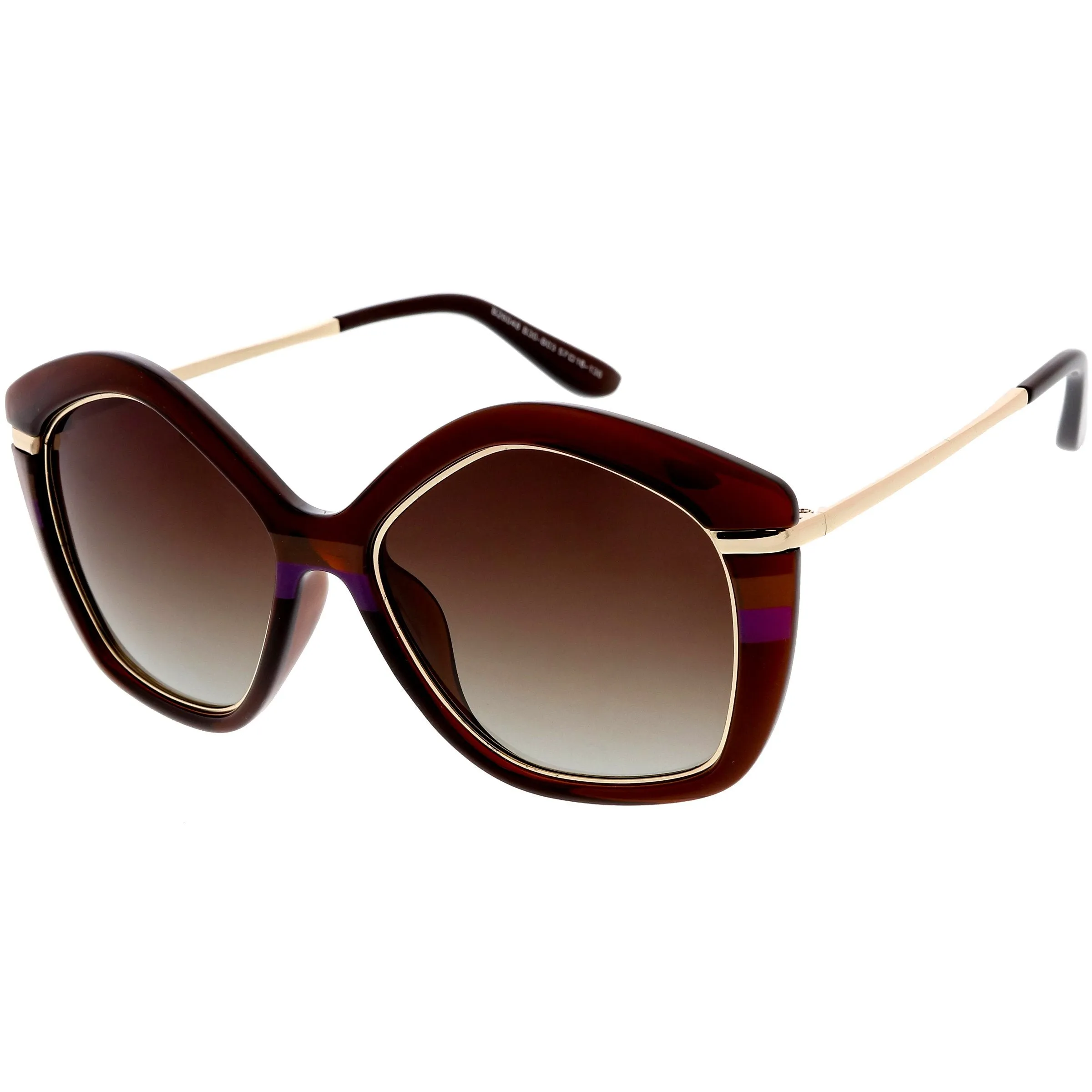 Women's 1950's Oversize Geometric Polarized Lens Sunglasses C900 sold by ZeroUV product image thumbnail 2