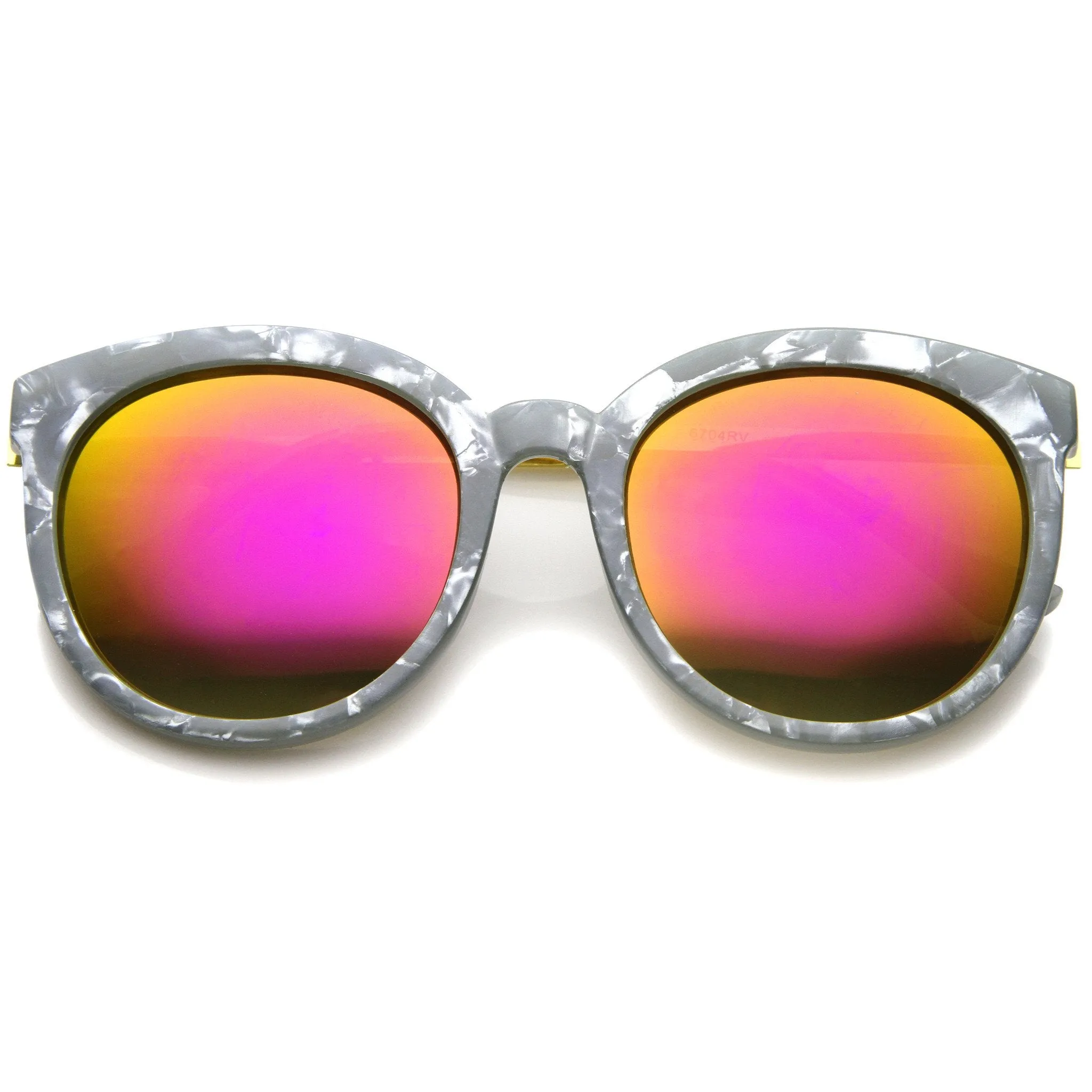 Oversize Women's Marble Cat Eye Mirrored Lens A242 sold by ZeroUV product image thumbnail 3