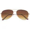 Large Modern Flat Front Metal Aviator Sunglasses A183 sold by ZeroUV
