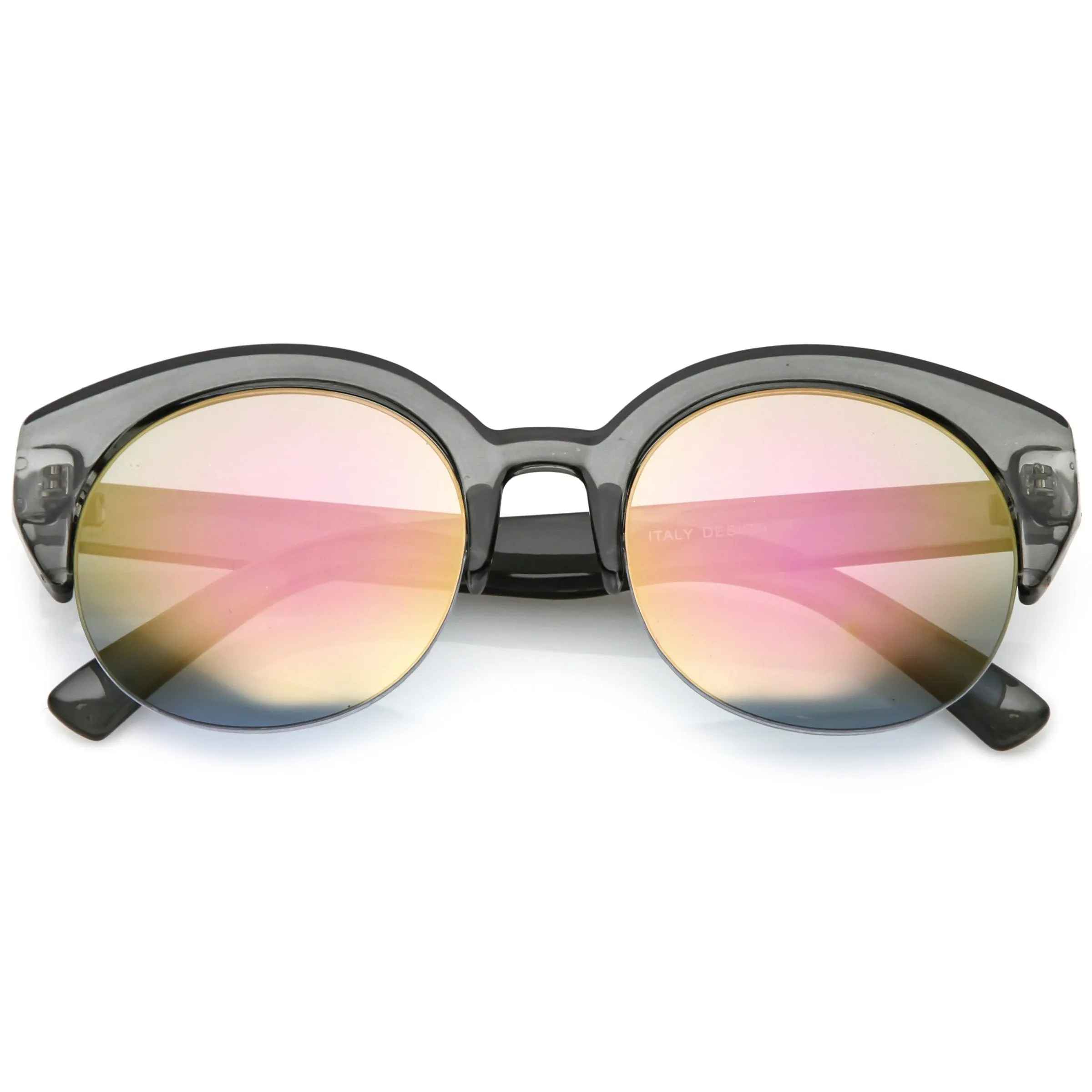 Women's Wide Angle Cat Eye Half Frame Sunglasses C021 sold by ZeroUV product image thumbnail 3