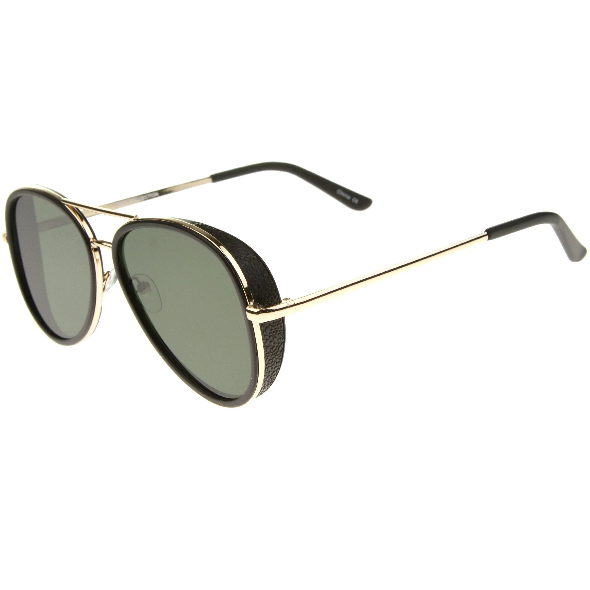 European Retro Two Tone Flat Lens Aviator Sunglasses A234 sold by ZeroUV product image thumbnail 4