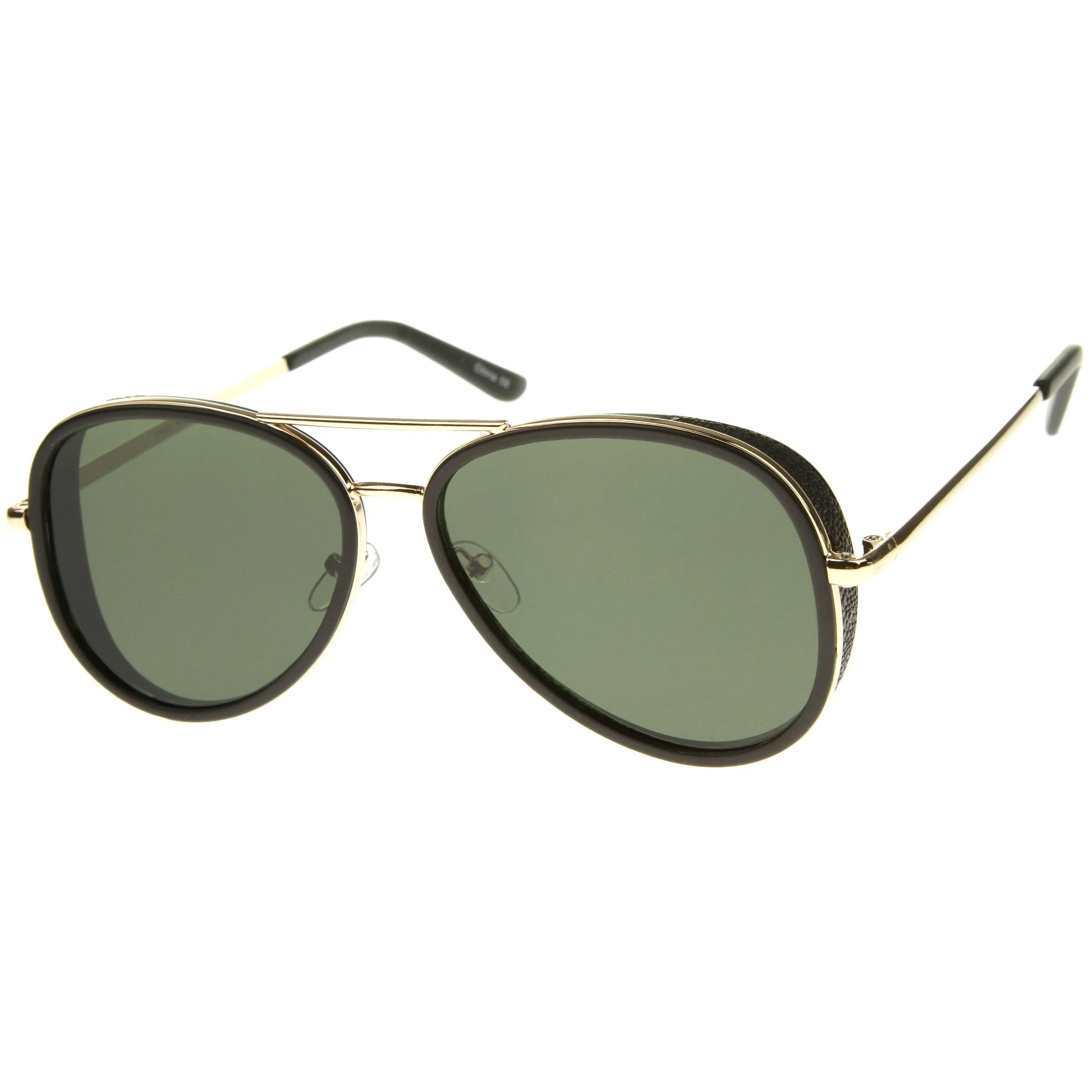 European Retro Two Tone Flat Lens Aviator Sunglasses A234 sold by ZeroUV product image thumbnail 2