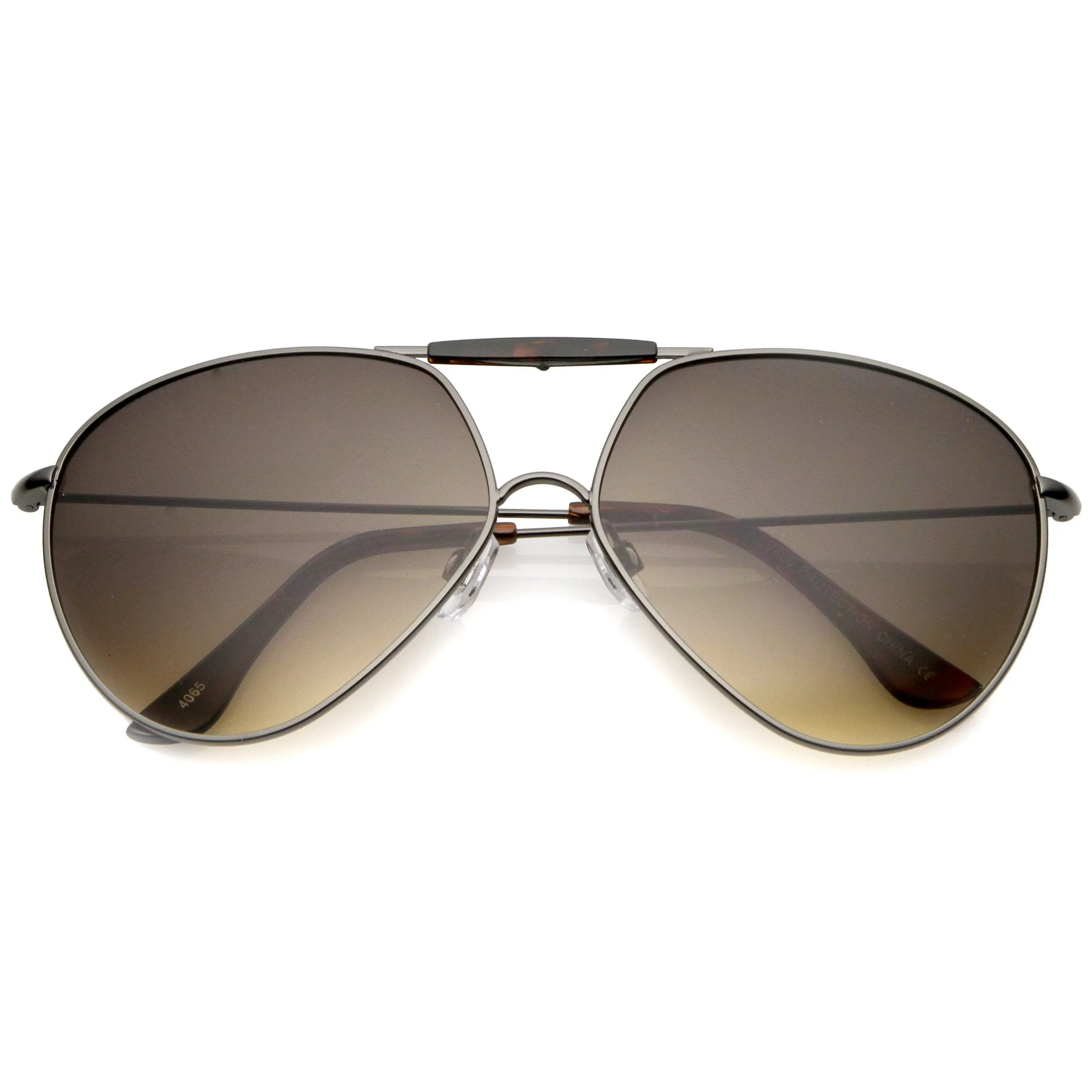 Modern Oversize Geometric Tear Drop Metal Aviator Sunglasses A734 sold by ZeroUV product image thumbnail 5