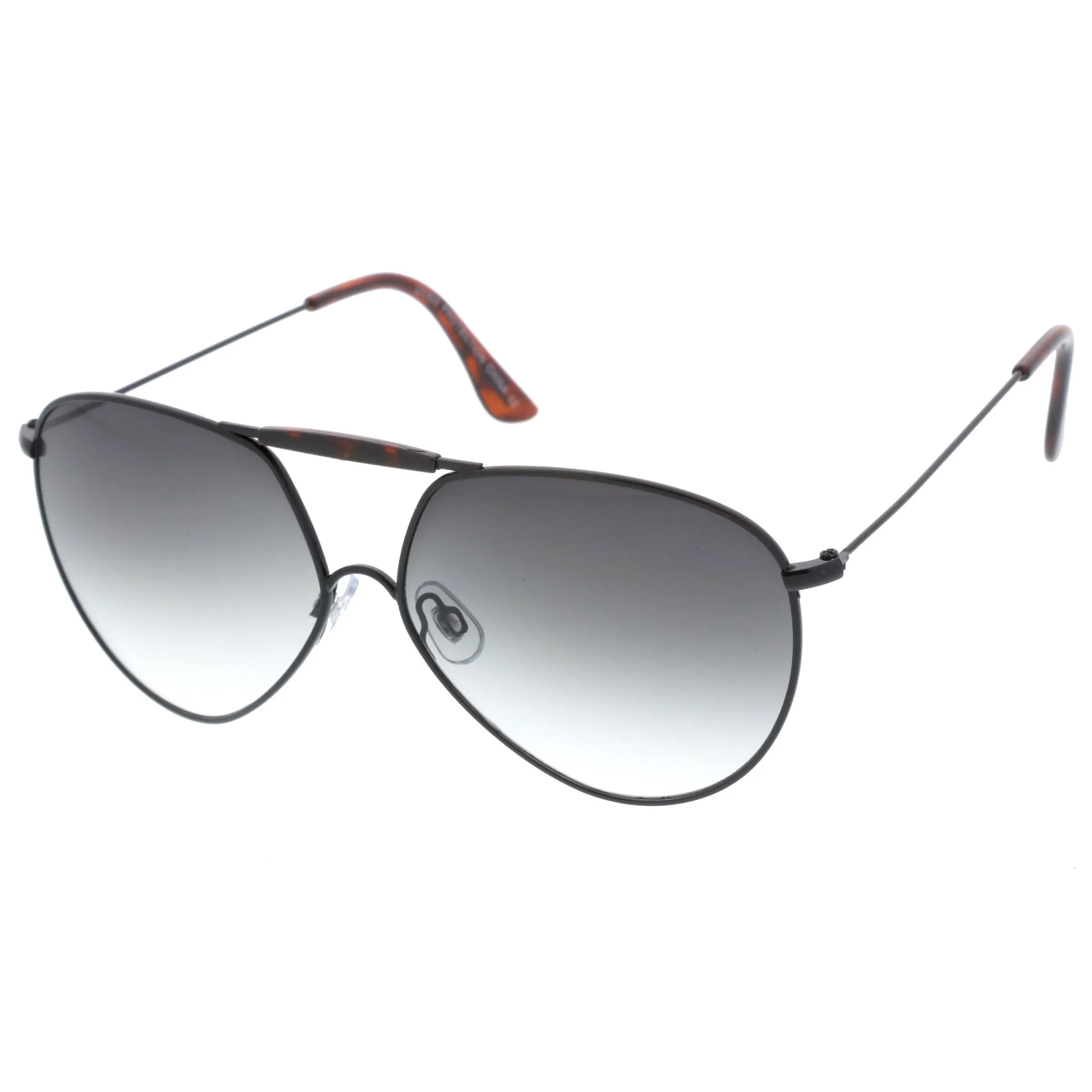 Modern Oversize Geometric Tear Drop Metal Aviator Sunglasses A734 sold by ZeroUV product image thumbnail 2
