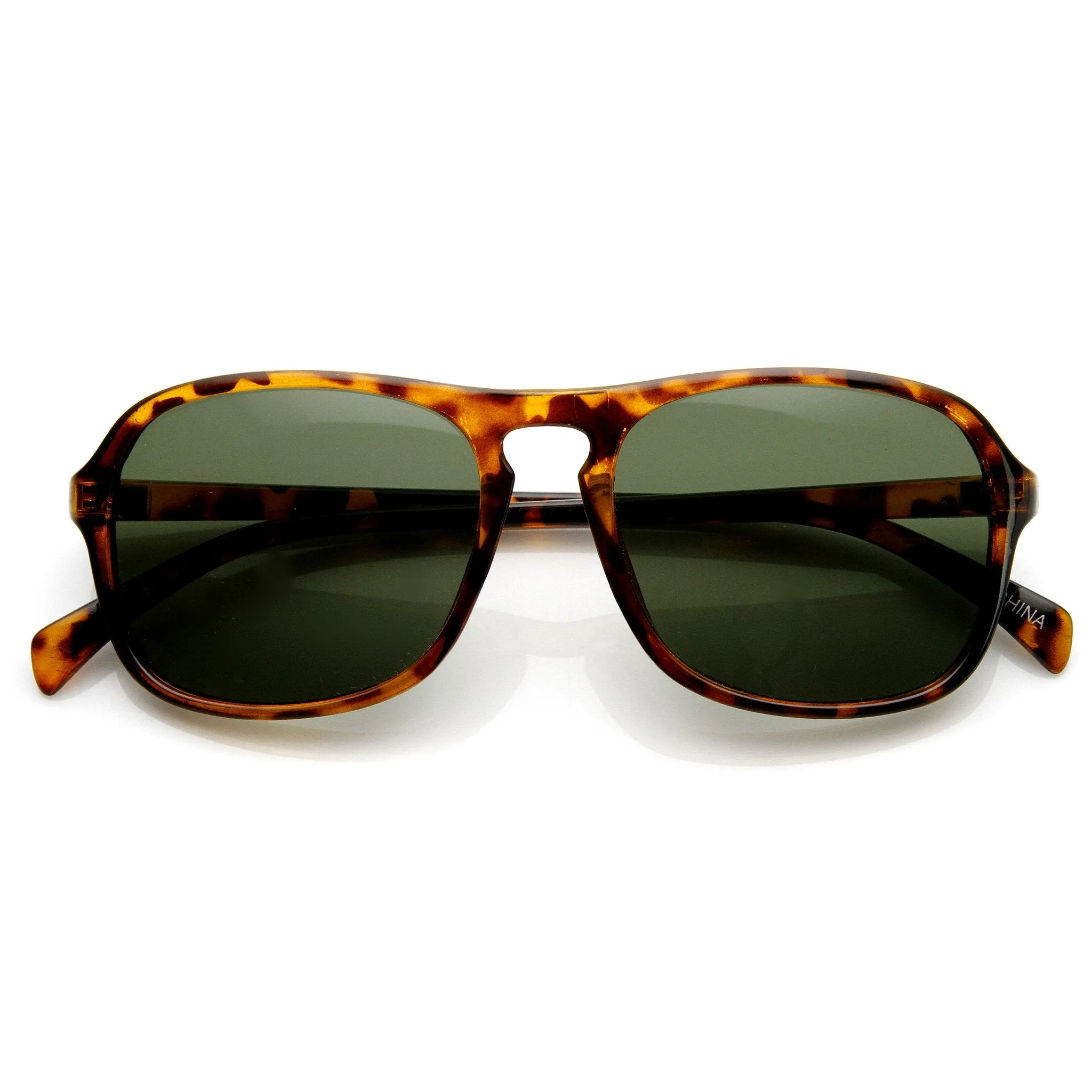 Mens Retro Fashion Keyhole Square Aviator Sunglasses 9176 sold by ZeroUV product image thumbnail 3