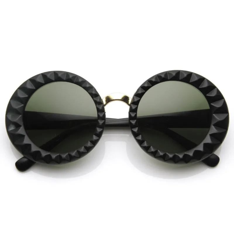 Designer Fashion Round Circle Womens Sunglasses 8772 sold by ZeroUV