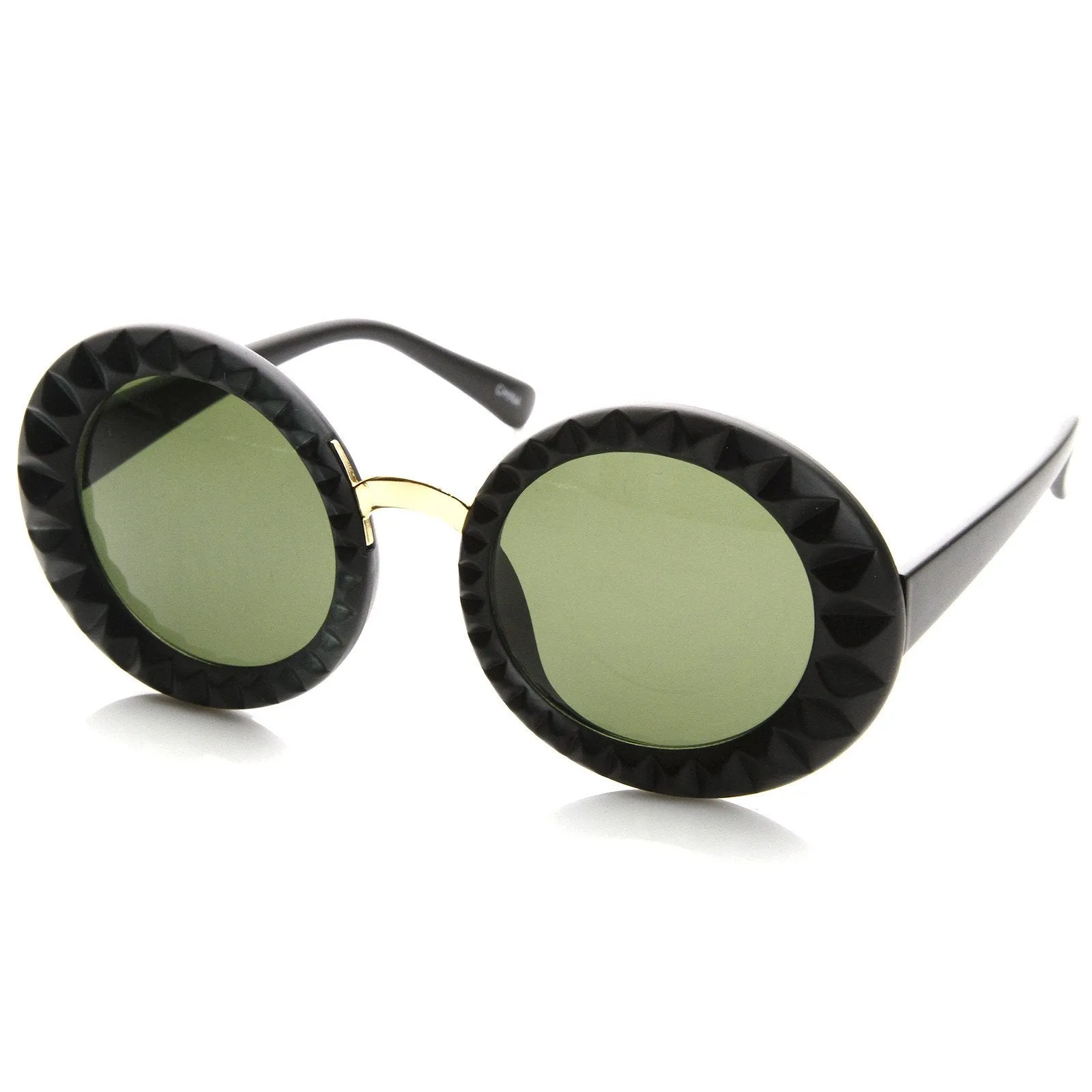Designer Fashion Round Circle Womens Sunglasses 8772 sold by ZeroUV product image thumbnail 2