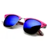 Neon Retro Half Frame Horned Rim Mirror Lens Sunglasses 9333 sold by ZeroUV