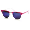 Neon Retro Half Frame Horned Rim Mirror Lens Sunglasses 9333 sold by ZeroUV