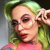 Women's Vintage Oversize Butterfly Clear Lens Glasses C418 sold by ZeroUV