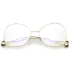 Women's Vintage Oversize Butterfly Clear Lens Glasses C418 sold by ZeroUV