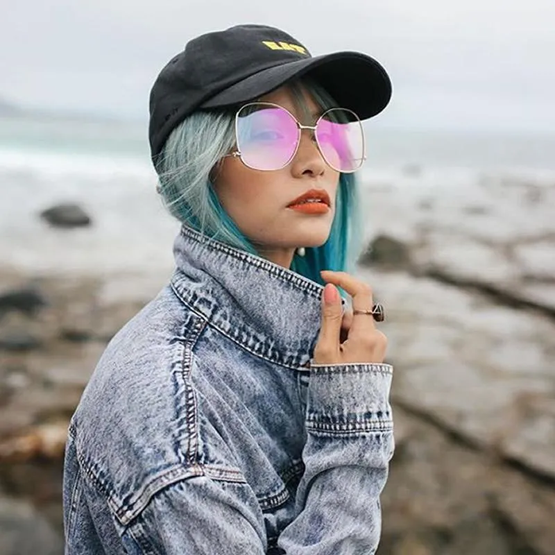 Women's Vintage Oversize Butterfly Clear Lens Glasses C418 sold by ZeroUV product image thumbnail 2