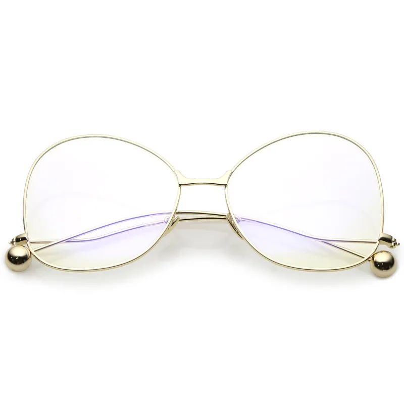 Women's Vintage Oversize Butterfly Clear Lens Glasses C418 sold by ZeroUV