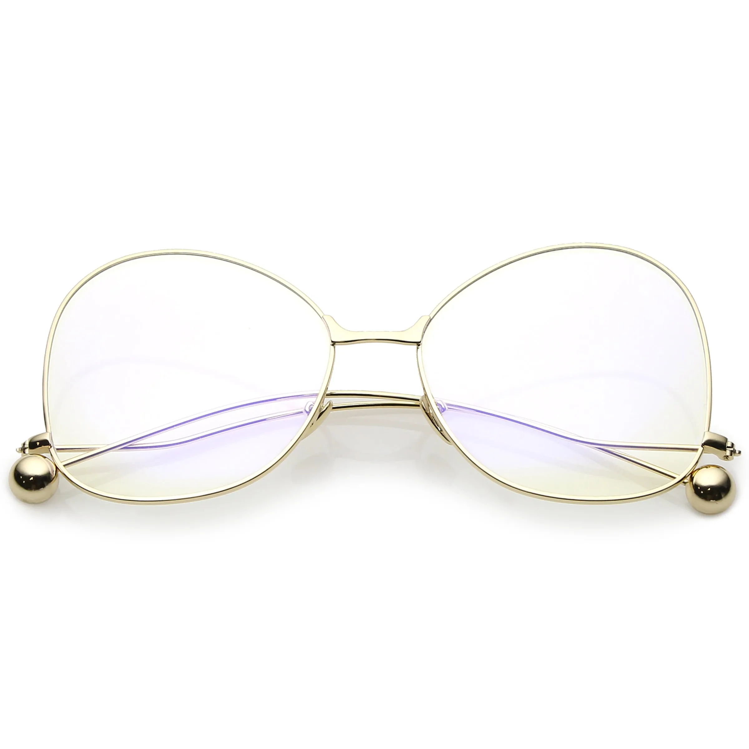 Women's Vintage Oversize Butterfly Clear Lens Glasses C418 sold by ZeroUV
