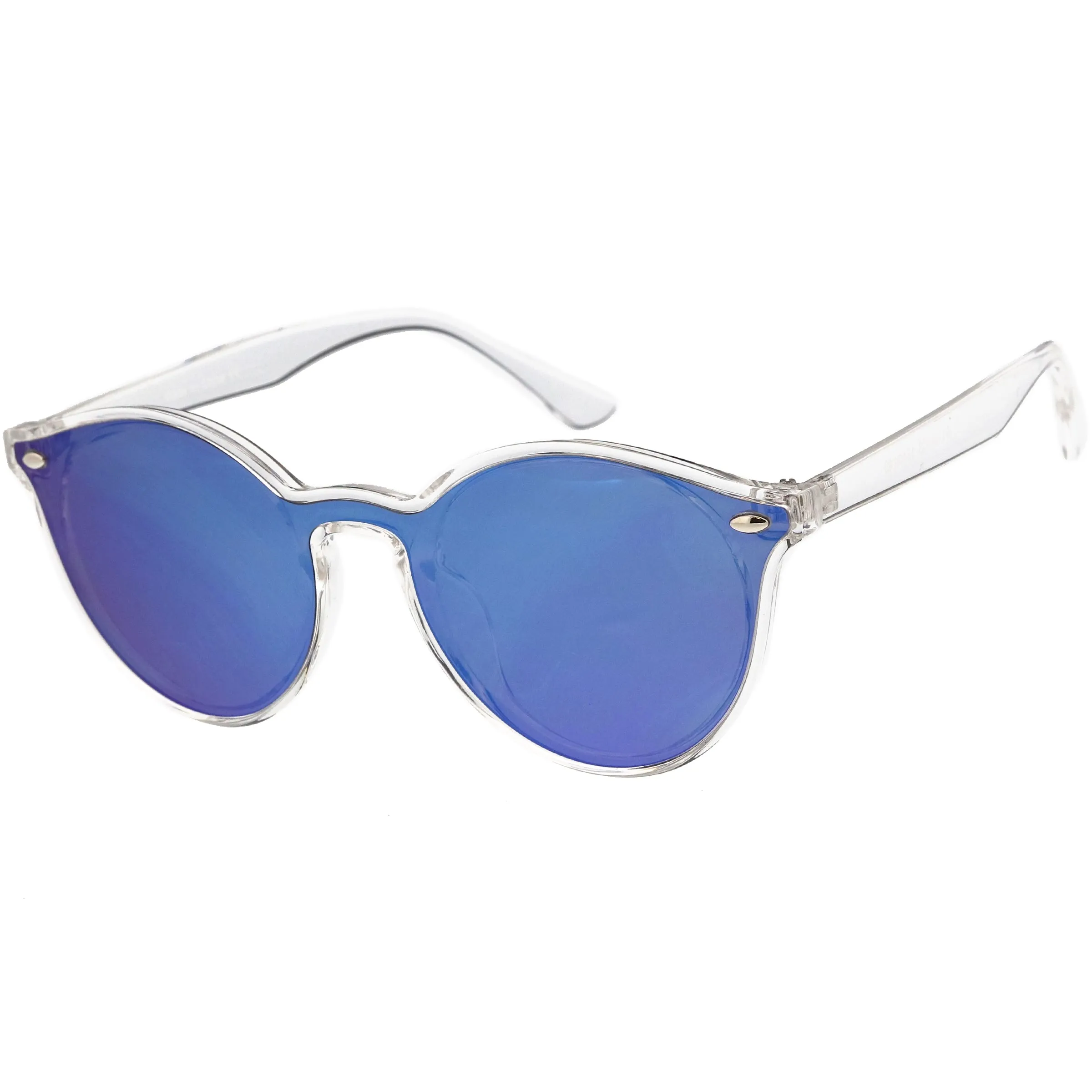 Retro Round P3 Horned Rim Color Tone Sunglasses C932 sold by ZeroUV product image thumbnail 2