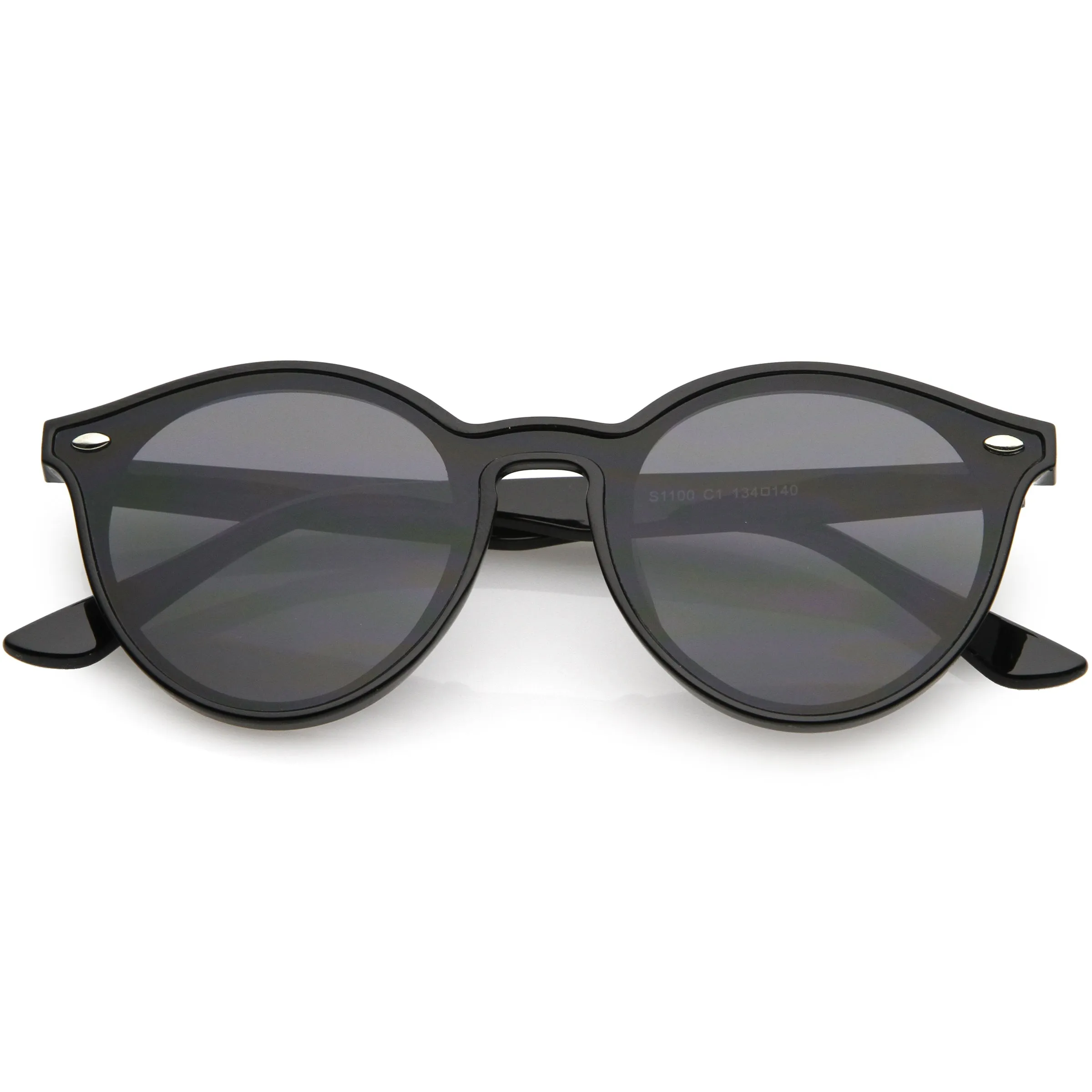 Retro Round P3 Horned Rim Color Tone Sunglasses C932 sold by ZeroUV product image thumbnail 4