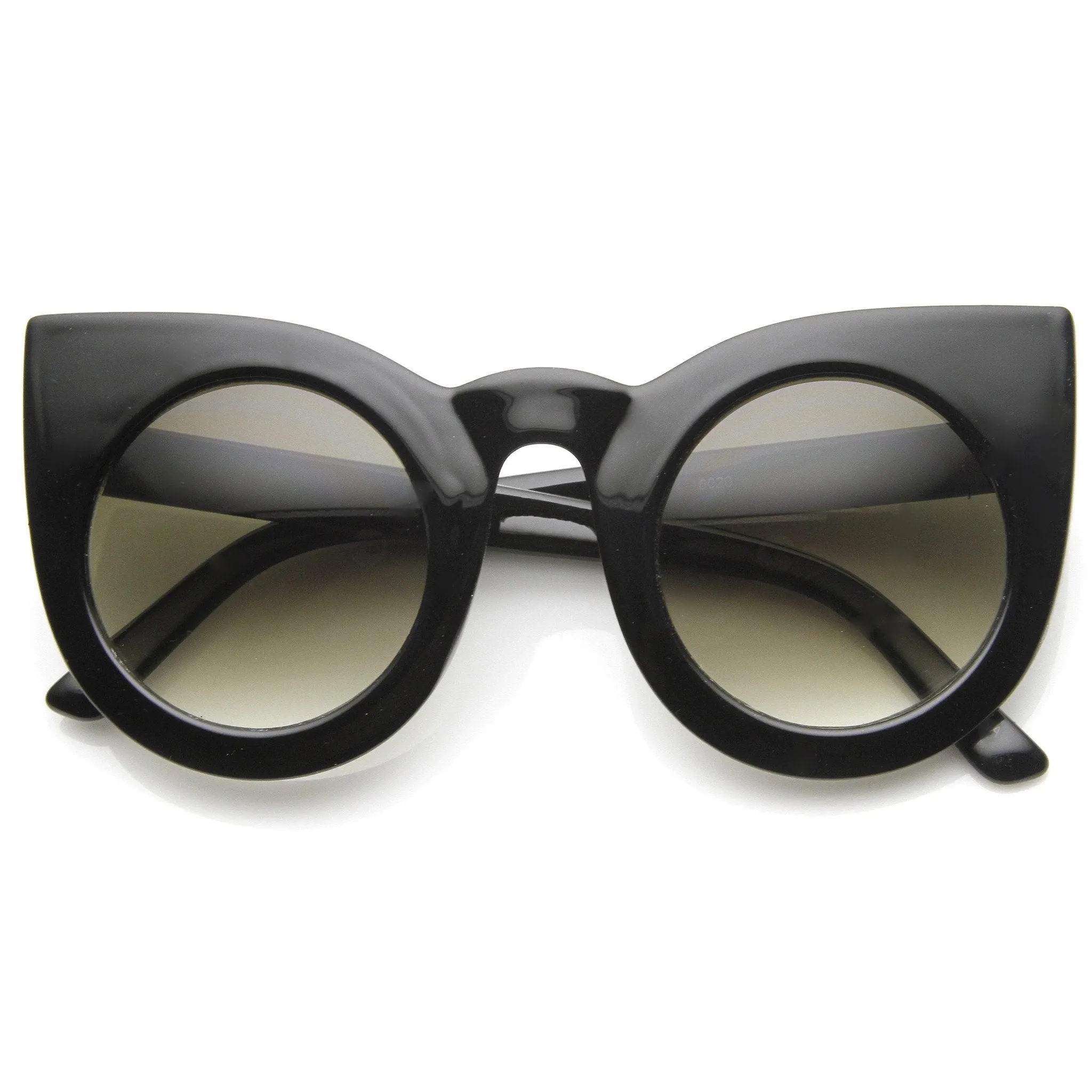 Oversize Round Circle Pointed Cat Eye Sunglasses 9180 sold by ZeroUV
