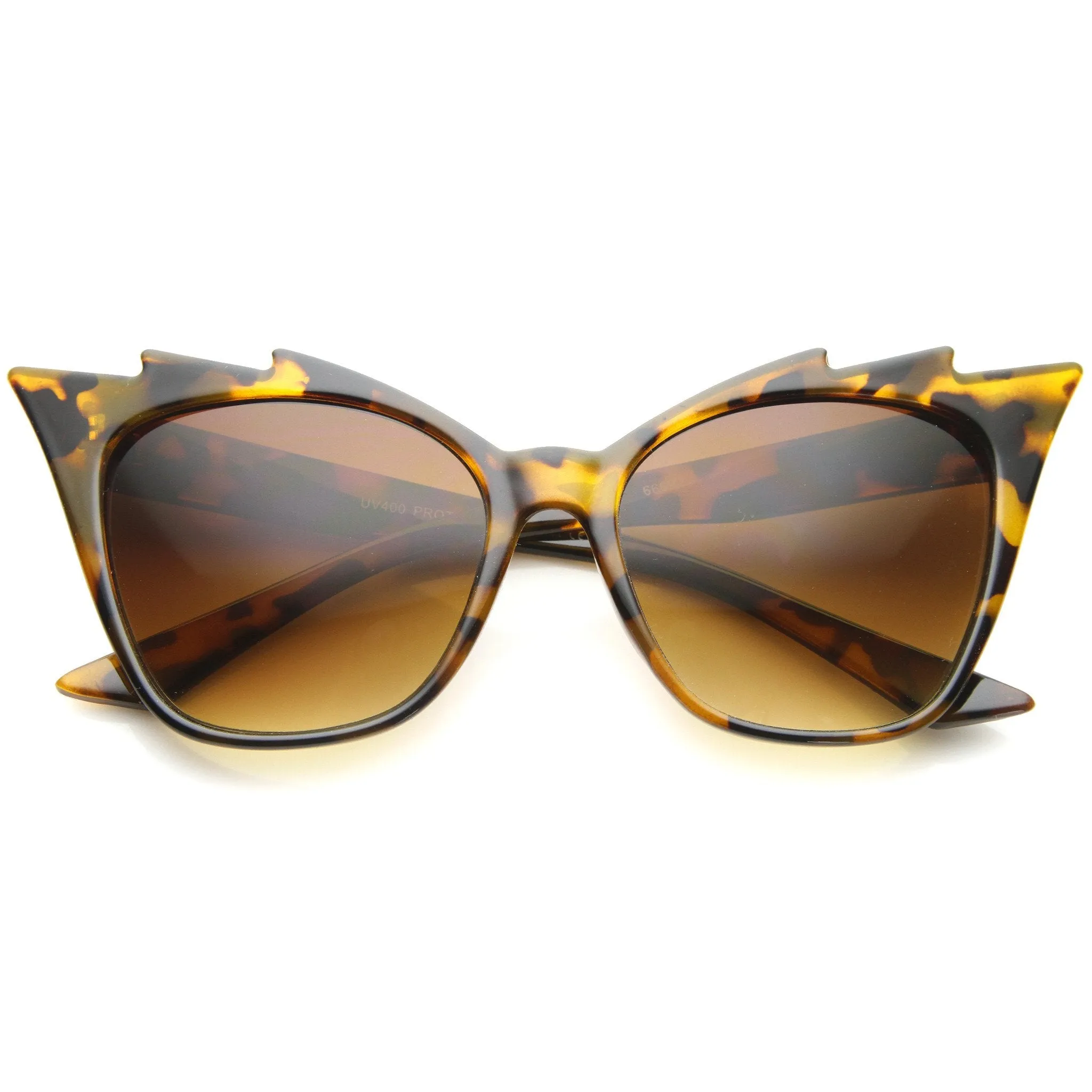Women's Trendy Jagged Edge Brow Cat Eye Sunglasses A160 sold by ZeroUV product image thumbnail 3
