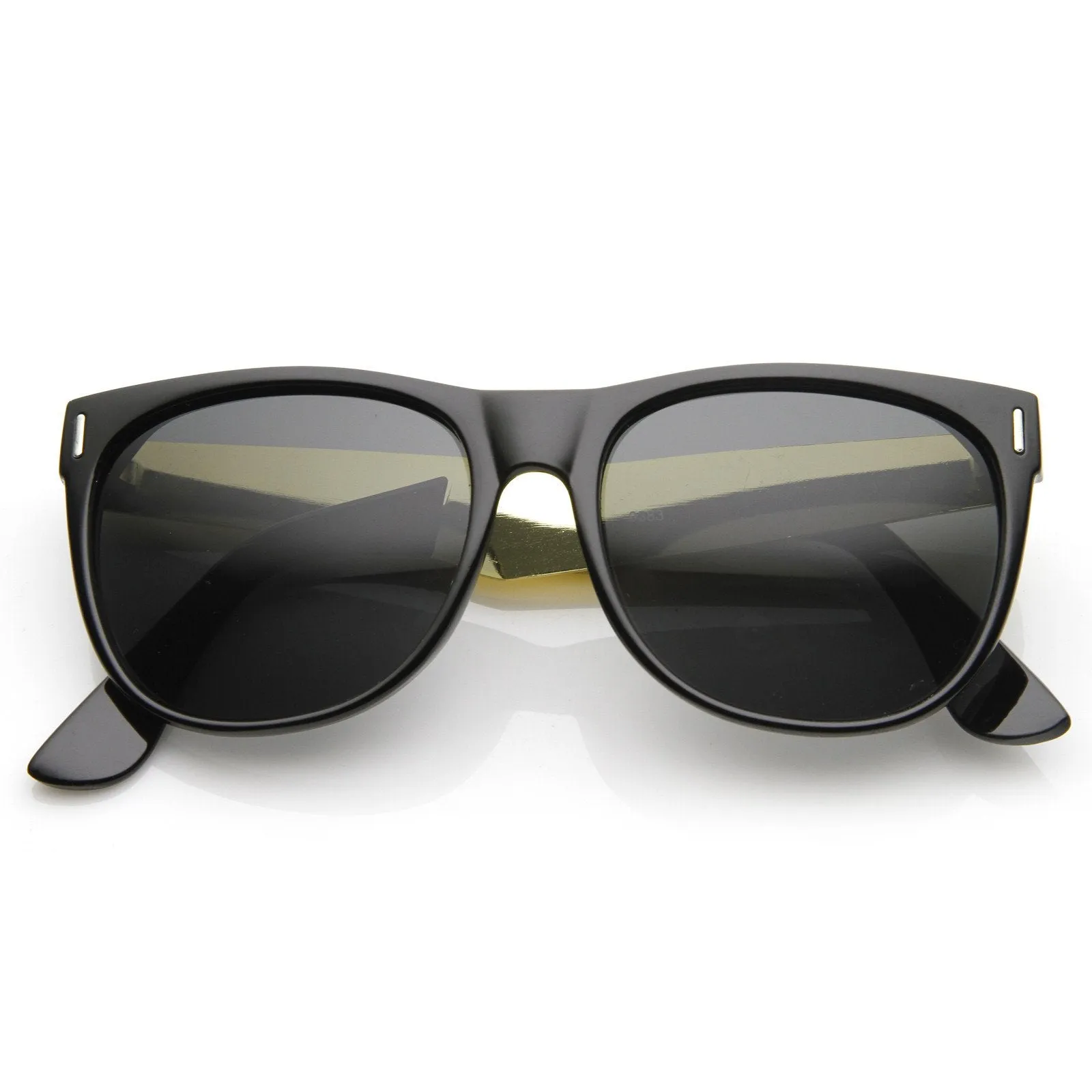 Trendy Indie Hipster Super Retro Metal Arm Horned Rim Sunglasses 8687 sold by ZeroUV product image thumbnail 3