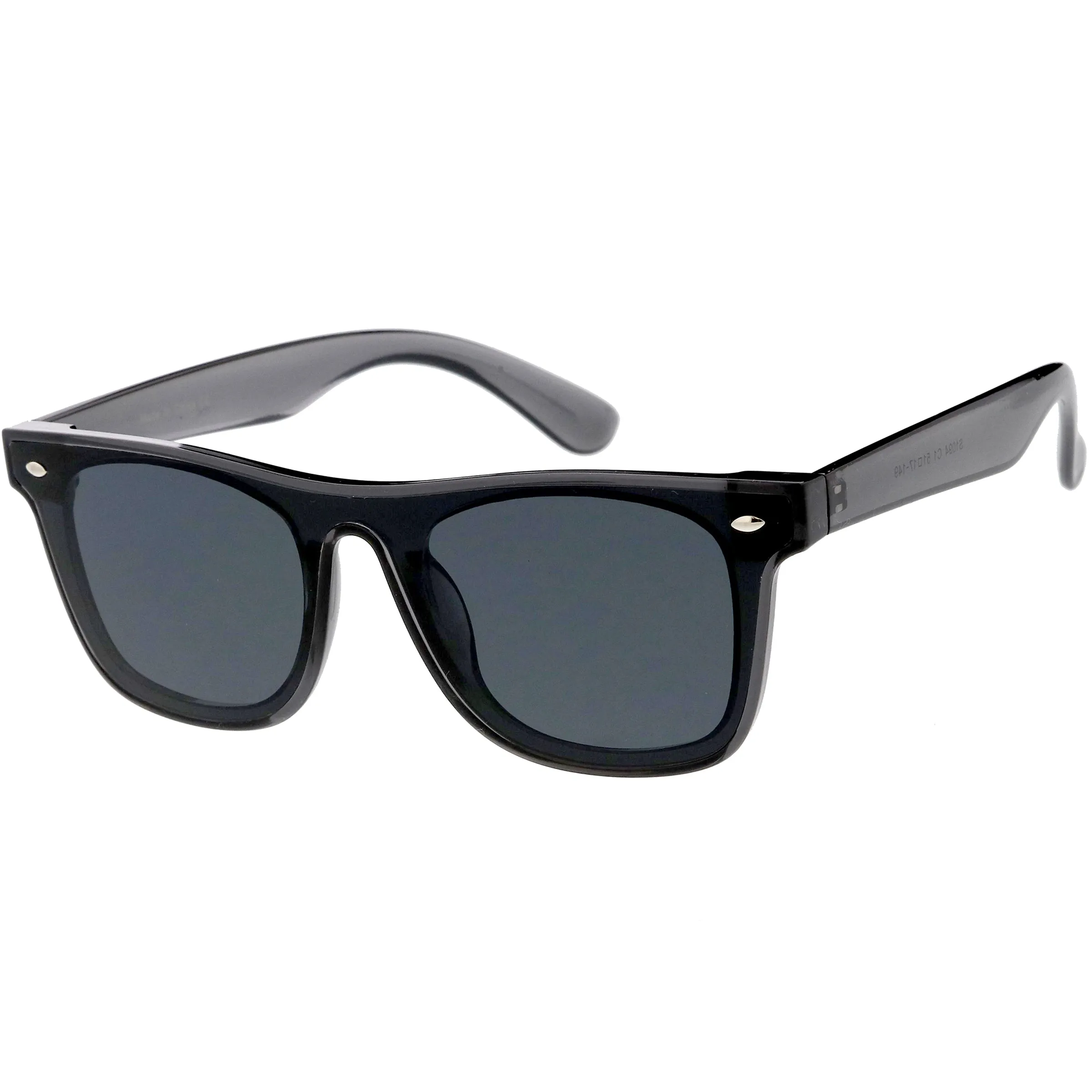 Oversize Modern Horned Rim Color Tone Shield Sunglasses C934 sold by ZeroUV product image thumbnail 5