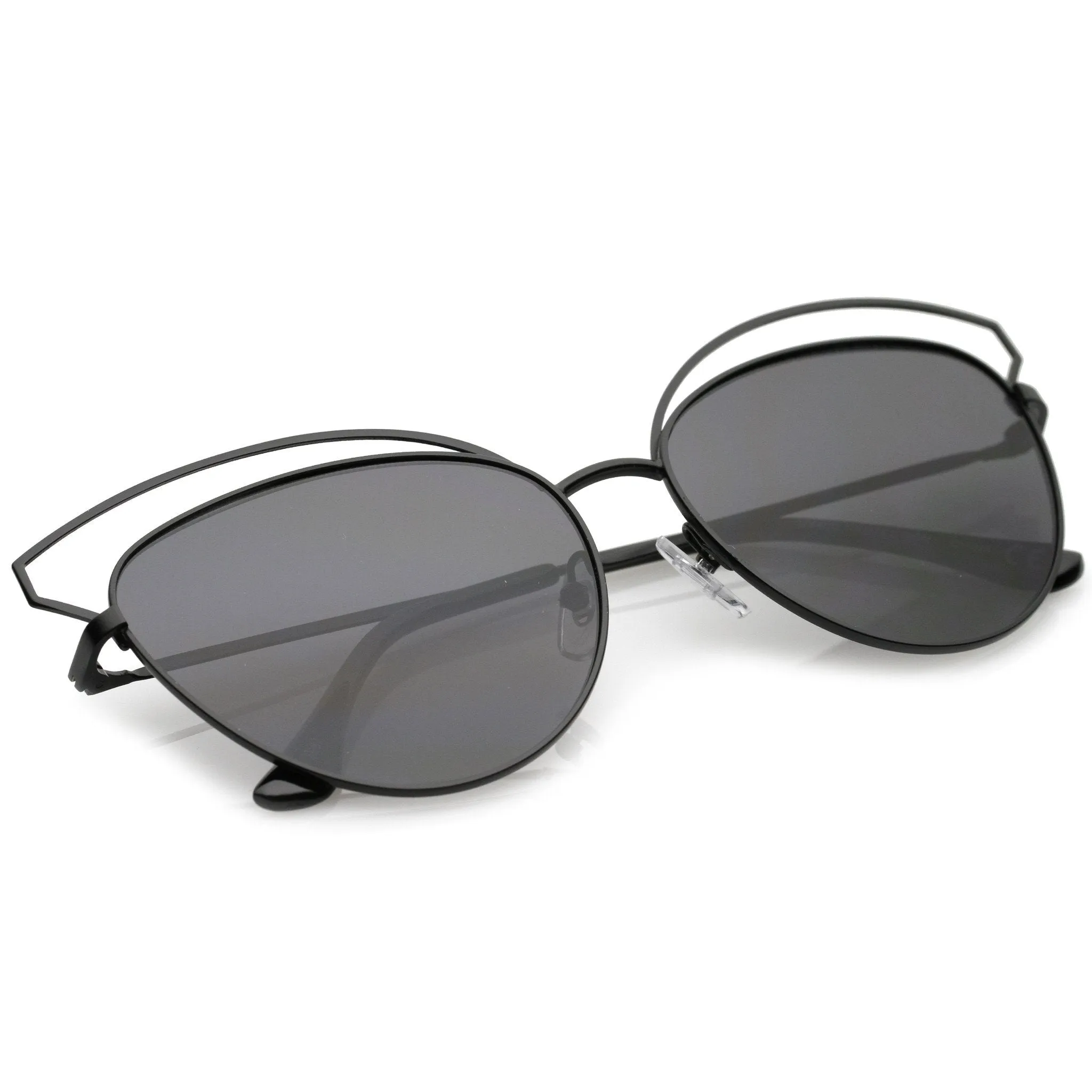 Women's Slim Laser Cut Cat Eye Sunglasses A759 sold by ZeroUV product image thumbnail 4