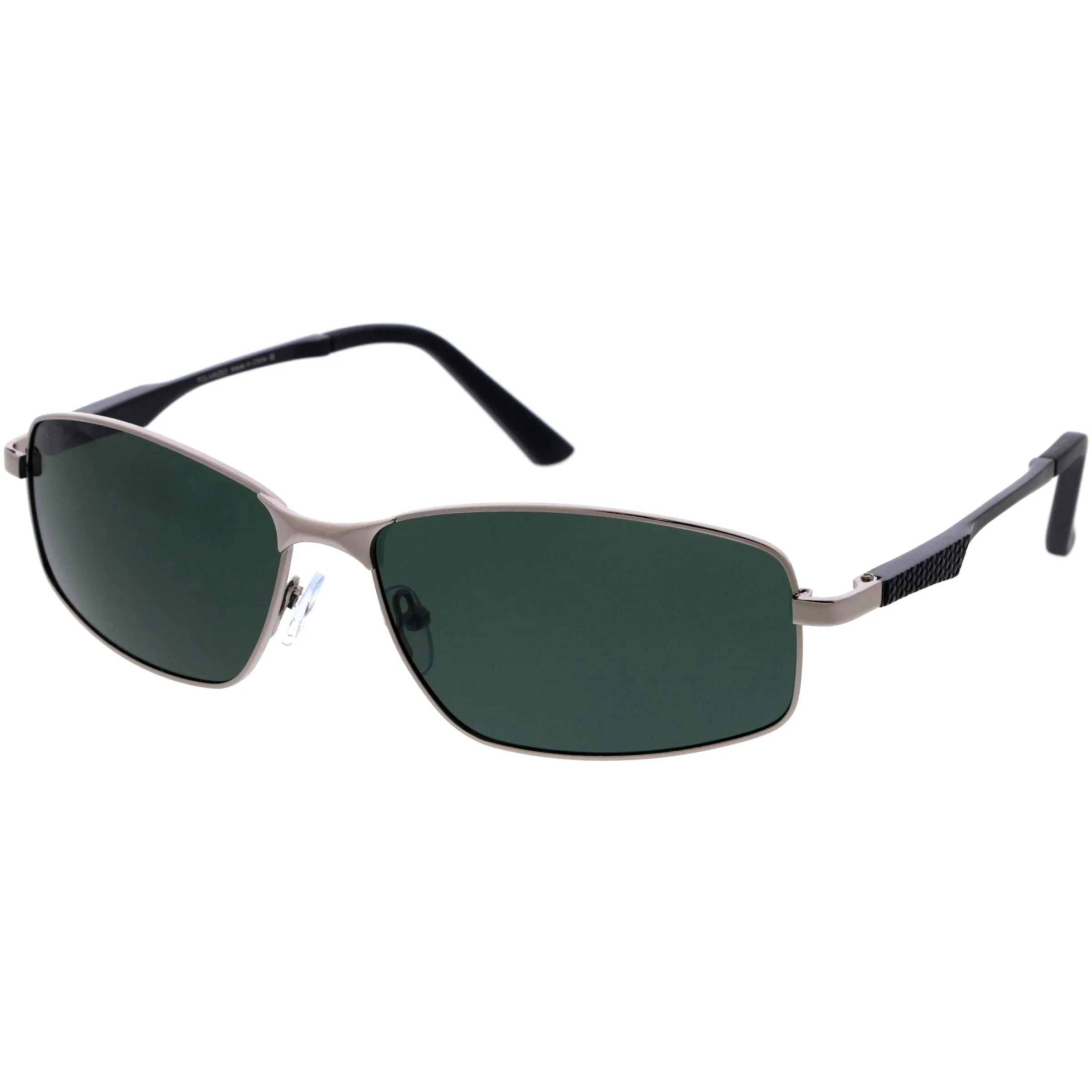 Premium Classic Neo Metal Wire Rectangular Polarized Sunglasses D301 sold by ZeroUV product image thumbnail 2