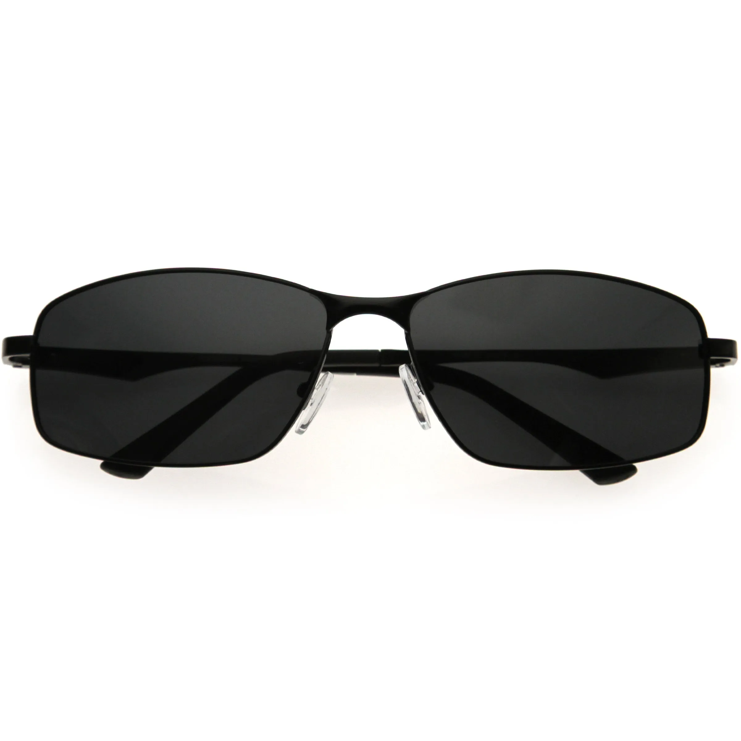Premium Classic Neo Metal Wire Rectangular Polarized Sunglasses D301 sold by ZeroUV product image thumbnail 4