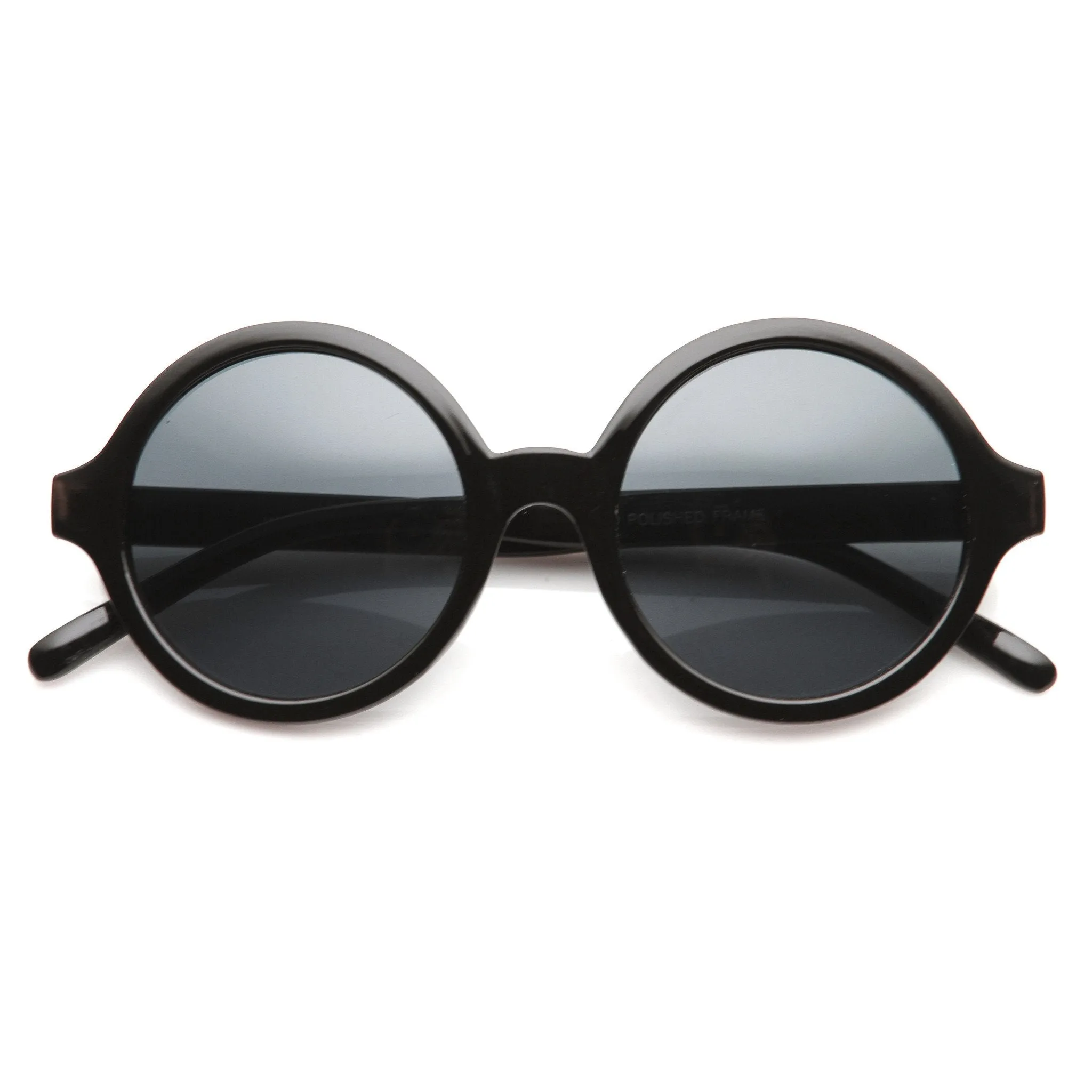 Retro Sleek Large Round Fashion Sunglasses 8704 sold by ZeroUV product image thumbnail 3