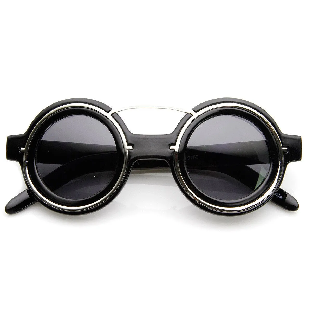 Steampunk Womens Fashion Round Sunglasses Metal Accents 8957 sold by ZeroUV