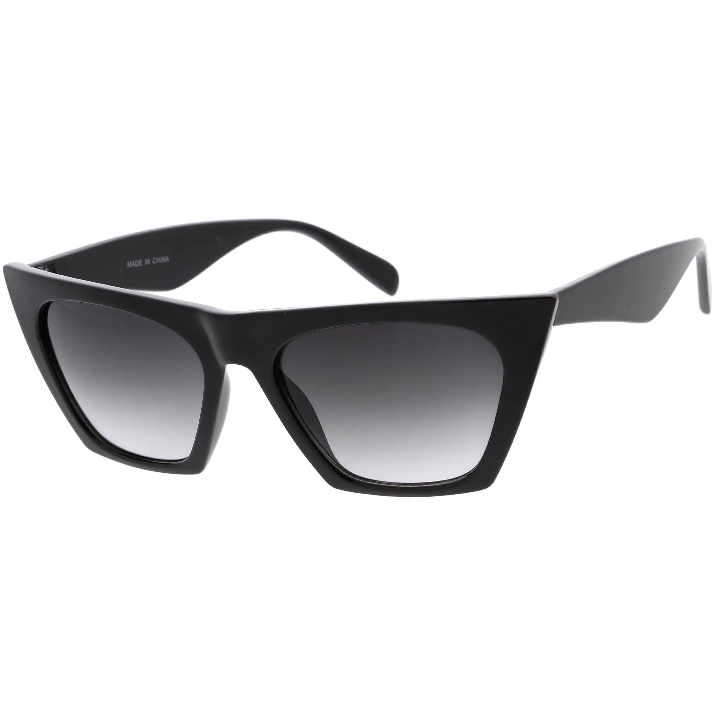 Women's Retro Modern Flat Top Cat Eye Sunglasses C976 sold by ZeroUV product image thumbnail 2